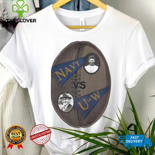 This year will mark the 100th anniversary of the 1924 Rose Bowl Game Navy and Washington shirt