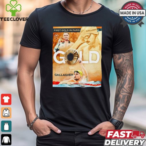 Thomas Gallagher Gold Medal First Gold In Paris Para Swimming 50m Freestyle S10 Poster t shirt