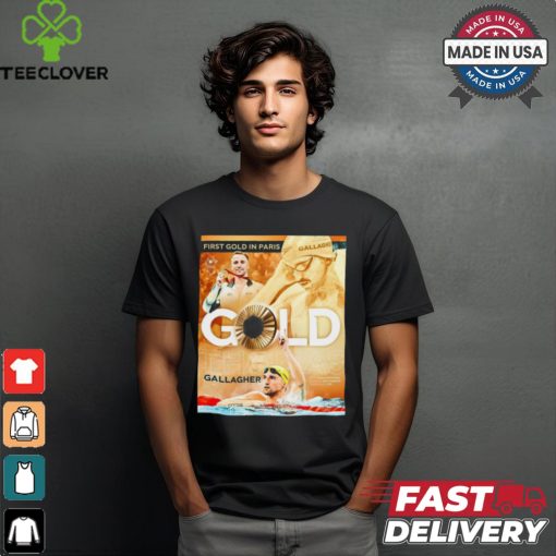 Thomas Gallagher Gold Medal First Gold In Paris Para Swimming 50m Freestyle S10 Poster t shirt