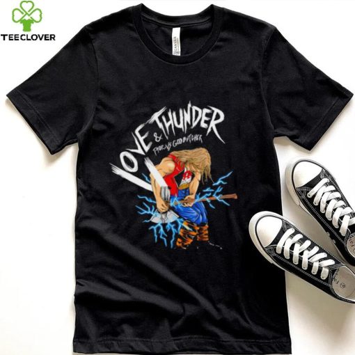 Thor Love and Thunder Thor vs God Butcher cartoon shirt
