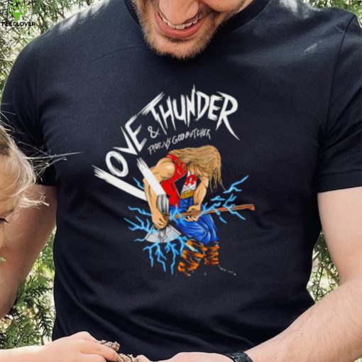 Thor Love and Thunder Thor vs God Butcher cartoon shirt