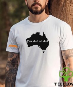 Thou shalt not steal Australia map shirt