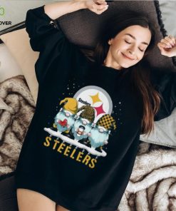 Three Christmas Elves Pittsburgh Steelers Christmas Classic T Shirt