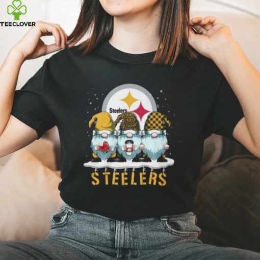 Three Christmas Elves Pittsburgh Steelers Christmas Classic T Shirt