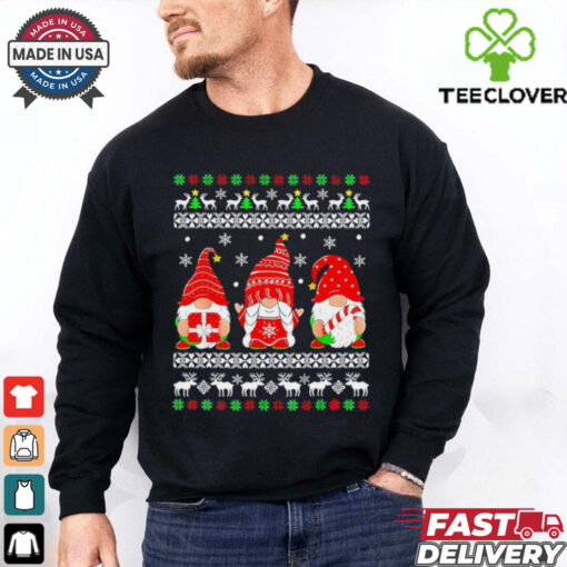 Three Gnome ugly Christmas shirt