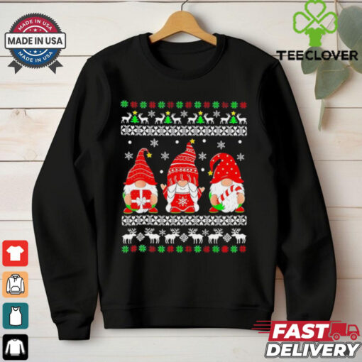 Three Gnome ugly Christmas shirt