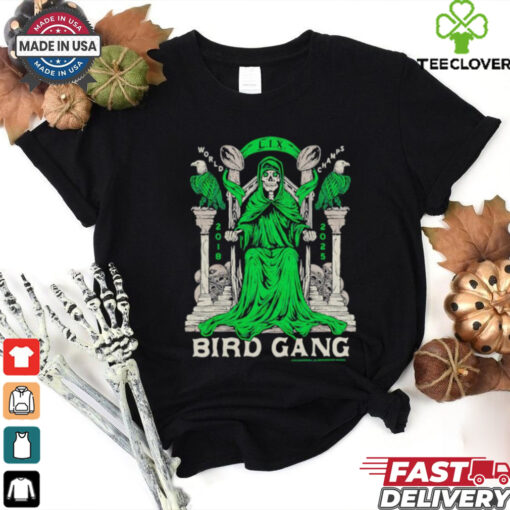 Throne Bird Gang LIX World Champs 2025 skeleton shirt