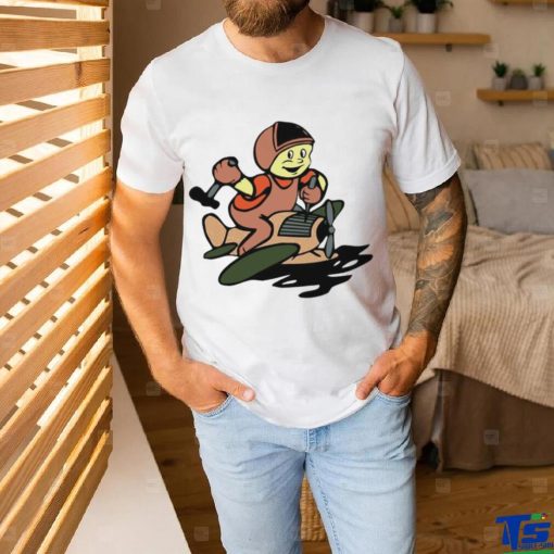 Throw back frog Fixonaut logo shirt
