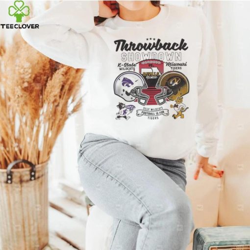 Throwback Showdown 2023 Missouri Tigers vs Kansas State Wildcats game day hoodie, sweater, longsleeve, shirt v-neck, t-shirt