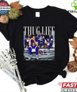 Thug Life Baltimore Ravens Players Parody shirt