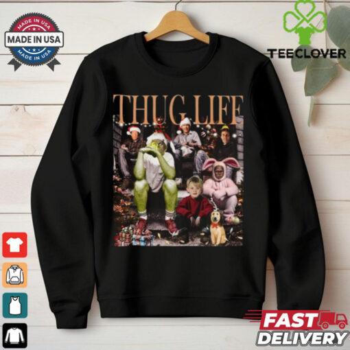 Thug Life Funny Christmas Tshirt Vintage Movie Characters Gift Retro Movie Stars Shirt M0191 T Shirt