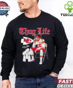 Thug Life Patrick Mahomes Smoking Kansas City Chiefs Shirt