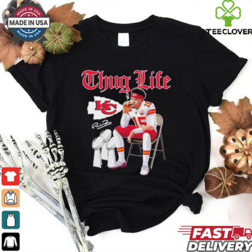 Thug Life Patrick Mahomes Smoking Kansas City Chiefs Shirt