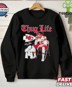 Thug Life Patrick Mahomes Smoking Kansas City Chiefs Shirt