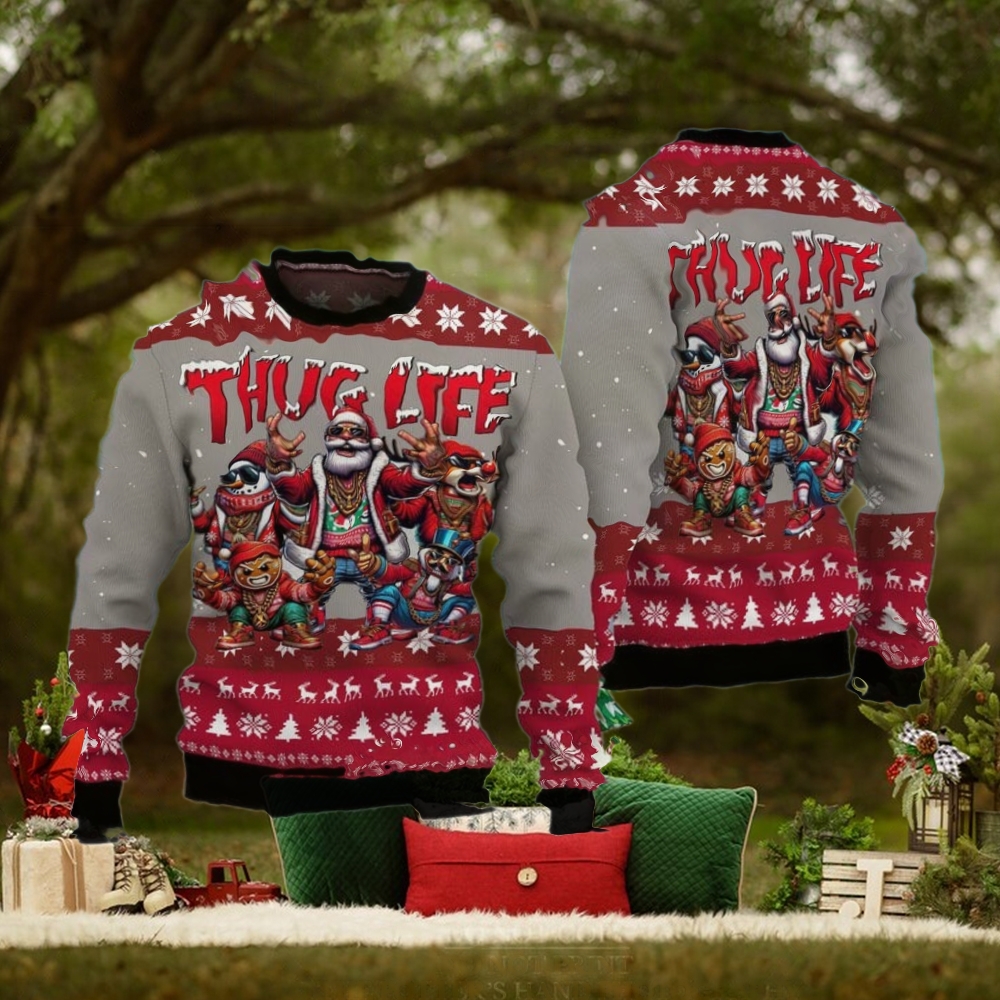 Thug Life Ugly Christmas Sweater Thug Life Ugly Christmas Sweater