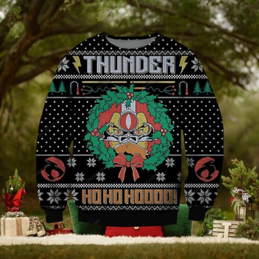 Thunder Ho Ho Ho Ugly Christmas Sweater Perfect Holiday Gift