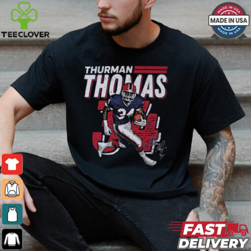 Thurman Thomas Buffalo Bills NFL Dash Signature t shirt
