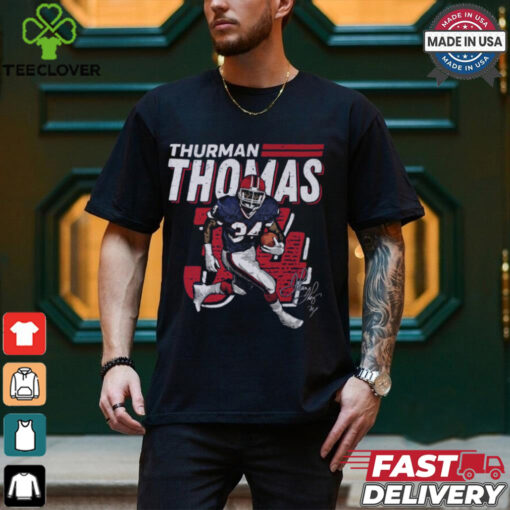 Thurman Thomas Buffalo Bills NFL Dash Signature t shirt