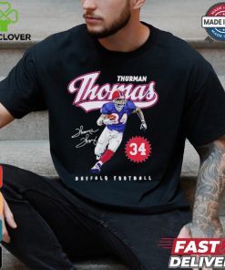 Thurman Thomas Buffalo Bills script signature vintage shirt