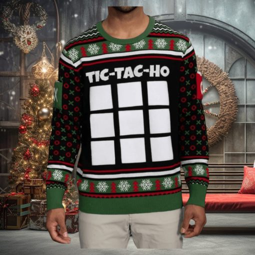 Tic Tac Ho Festive Gamewear Ugly Christmas Sweater