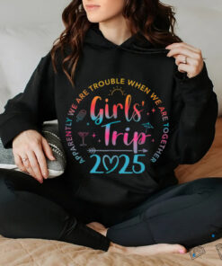 Tie Dye Girls Trip 2025 Trouble When We Are Together T Shirt