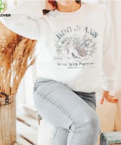 Tiger BDG Jeans wear with Purpose handle with care retro shirt
