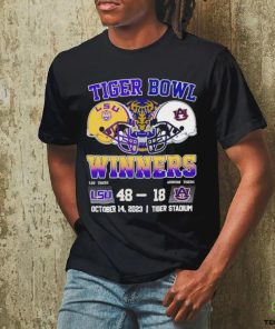 Tiger Bowl Winners LSU Tigers 48 18 Auburn TIgers October 14 2023 shirt