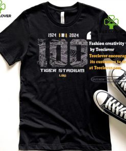 Tiger Stadium LSU 100 Year 1924 2024 Football T shirt