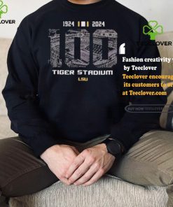 Tiger Stadium LSU 100 Year 1924 2024 Football T shirt