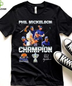Tiger Woods Phil Mickelson PGA Champion Signature Shirt 1 Tiger Woods Phil Mickelson PGA Champion Signature Shirt