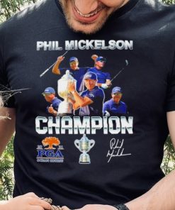 Tiger Woods Phil Mickelson PGA Champion Signature Shirt 3 Tiger Woods Phil Mickelson PGA Champion Signature Shirt