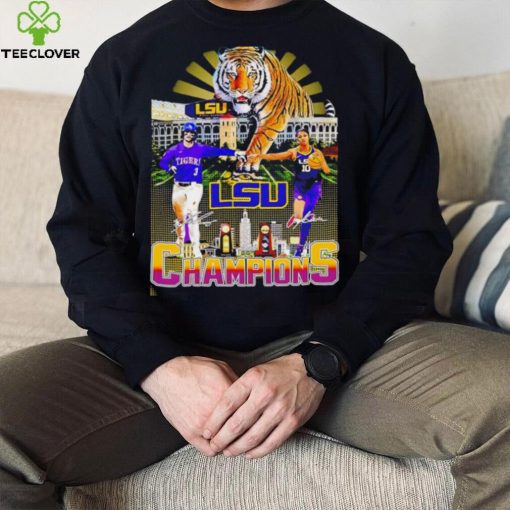 Tigers LSU Champions Dylan Crews and Angel Reese signatures Vintage hoodie, sweater, longsleeve, shirt v-neck, t-shirt