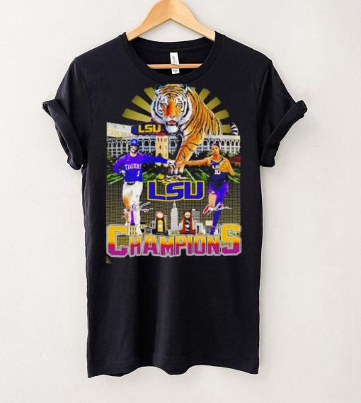 Tigers LSU Champions Dylan Crews and Angel Reese signatures Vintage hoodie, sweater, longsleeve, shirt v-neck, t-shirt