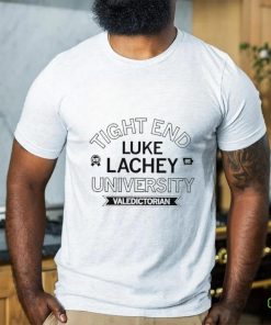 Tight end Luke Lachey University Valedictorian logo shirt
