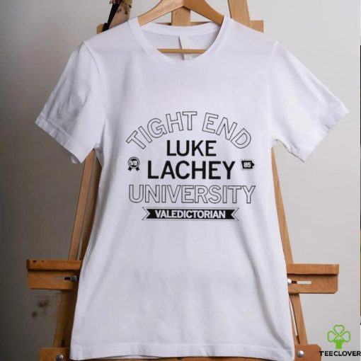 Tight end Luke Lachey University Valedictorian logo shirt