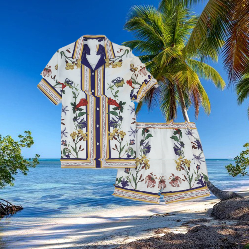 Tiki Party Holiday Hibiscus Floral Hawaiian Shirt And Short Tiki Party Holiday Hibiscus Floral Hawaiian Shirt And Short