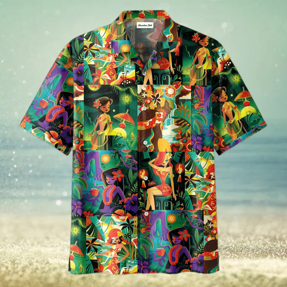 Tiki Tiki Lady Art Unisex Hawaiian Shirts Tiki Tiki Lady Art Unisex Hawaiian Shirts
