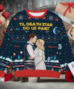 Till Death Star Do Us Part, Couple Gift, Personalized Knitted Ugly Sweater