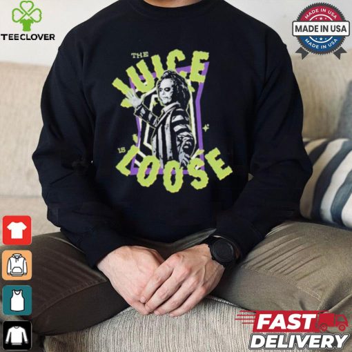 Tim Burton Daily Beetlejuice Beetlejuice The Juice Is Loose T shirt