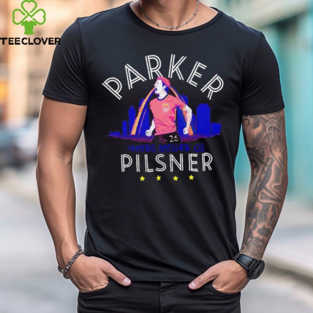 Tim Parker 26 4Hands Brewing Co Parker Pilsner Shirt Tim Parker 26 4Hands Brewing Co Parker Pilsner Shirt