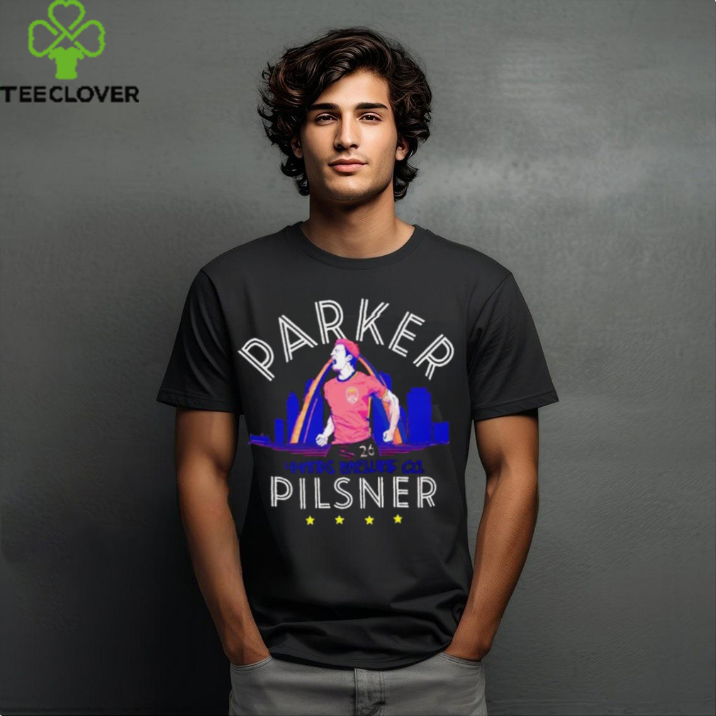 Tim Parker 26 4Hands Brewing Co Parker Pilsner Shirt Tim Parker 26 4Hands Brewing Co Parker Pilsner Shirt
