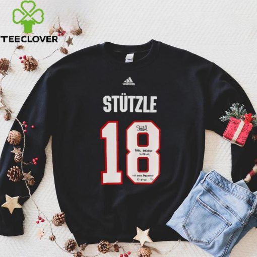 Tim Stutzle Ottawa Senators Autographed Fanatics Authentic Black Adidas Authentic Jersey with Multiple Inscriptions shirt