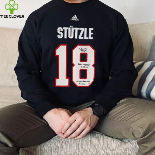 Tim Stutzle Ottawa Senators Autographed Fanatics Authentic Black Adidas Authentic Jersey with Multiple Inscriptions shirt