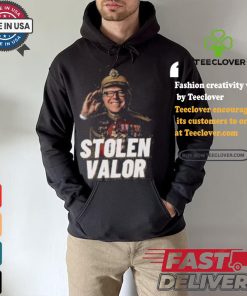 Tim Walz Stolen Valor Vice President Political Candidate Rally T shirt 2 Tim Walz Stolen Valor Vice President Political Candidate Rally T shirt