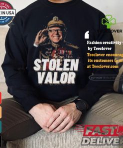 Tim Walz Stolen Valor Vice President Political Candidate Rally T shirt 3 Tim Walz Stolen Valor Vice President Political Candidate Rally T shirt