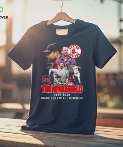 Tim wakefield 49 boston red sox 1966 2023 thank you for the memories signature shirt 1 Tim wakefield 49 boston red sox 1966 2023 thank you for the memories signature shirt