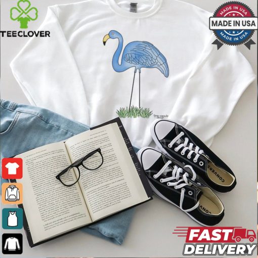 Time Capsule Design Blue Flamingo Shirt