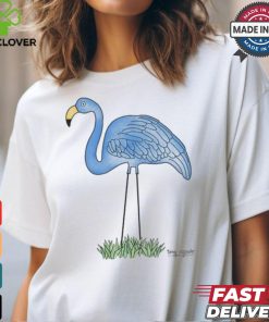 Time Capsule Design Blue Flamingo Shirt