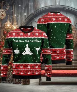 Time Plan For Christmas Yoga Sweater