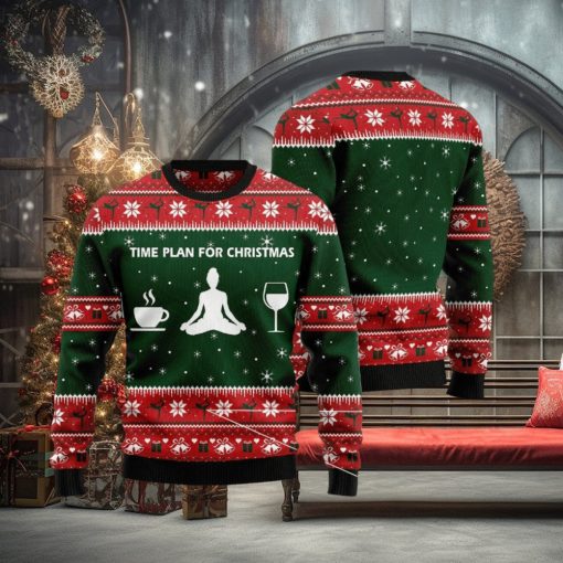 Time Plan For Christmas Yoga Sweater